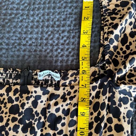 NWOT Reformation Sigmund Dress- Never Worn- Leopard Print - Picture 14 of 15